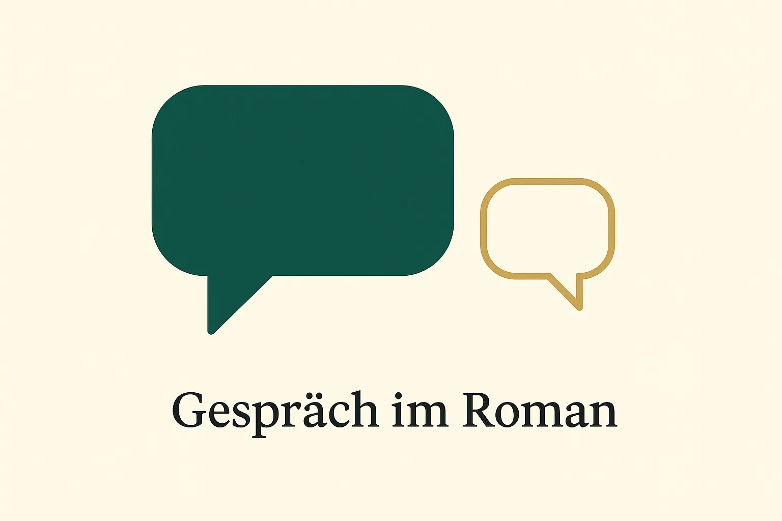 Zwei ungleich große Sprechblasen als Symbol für die Dynamik eines Dialogs