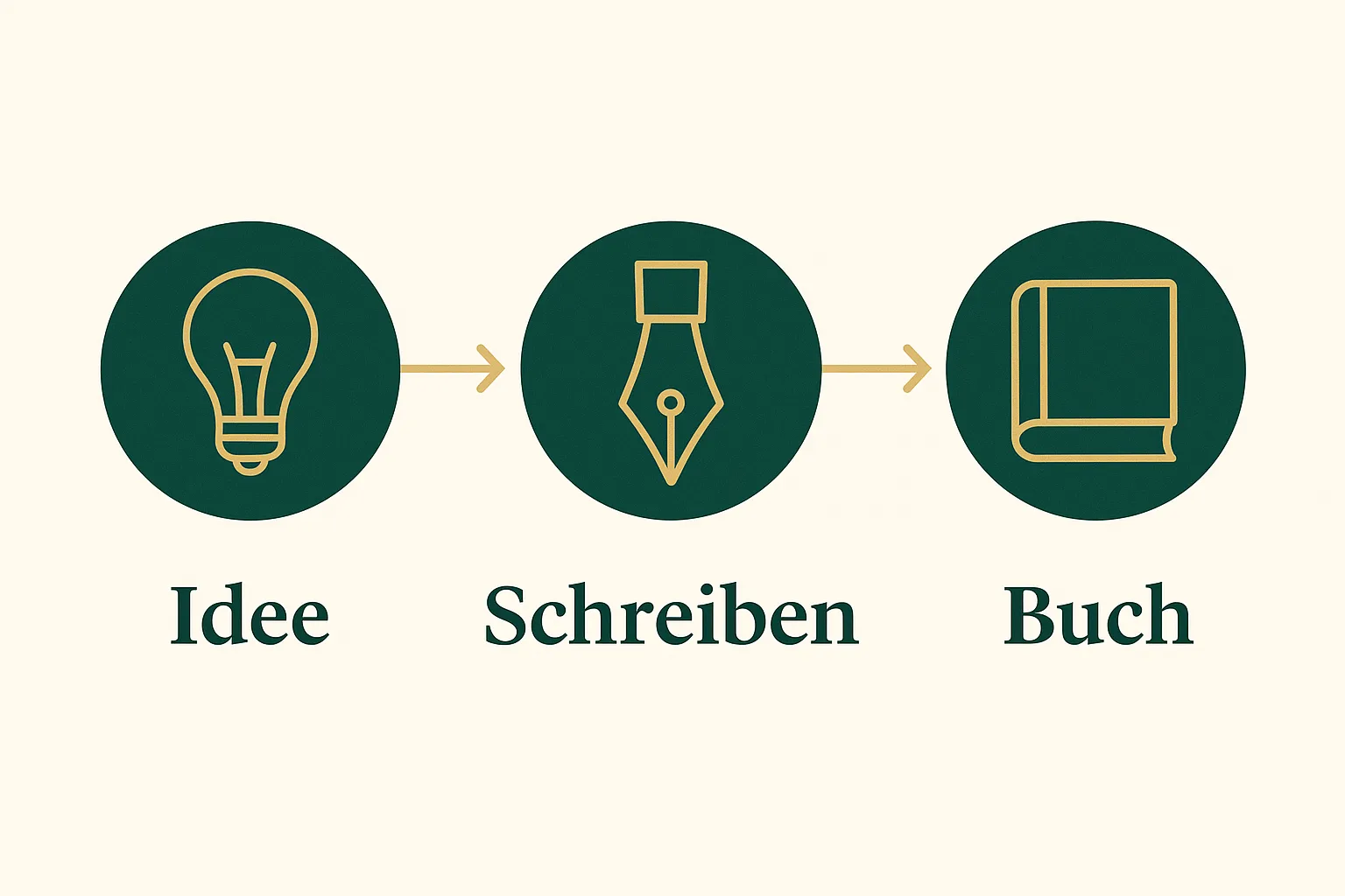 Drei Schritte vom Romanschreiben: Idee, Schreiben und fertiges Buch